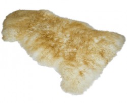 Longwool Rug – Ivory & Caramel Tip