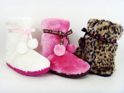 Ladies plush indoor boot