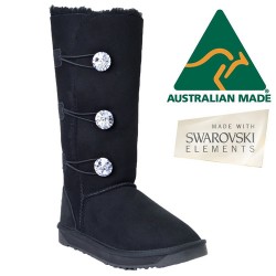 Swarovski Crystal Tall Button UGG Boots