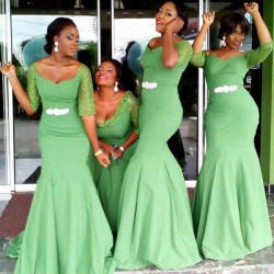 green bridesmaid dresses