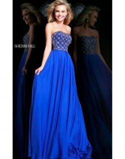 2014 Sherri Hill 11107 Royal Prom Dresses [dress1435] – $219.00 : Prom Dresses New York &# ...