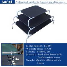 elevated dog bed,raised dog bed,Elevated Pet Dog camping cot wholesale supplier manufacturer china