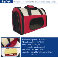 Manufacturer wholesale supply airline Soft-Sided Dog Carrier Pet Travel Bag dog carrier bag factory