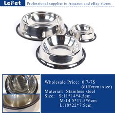 wholesale dog bowl/Stainless steel dog bowl/pet dog feeder manufacturer wholesale supplier