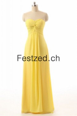 Trägerlos Bodenlang Narzisse Chiffon Ballkleider [DK-659] – CHF169.2 : Festzed.CH