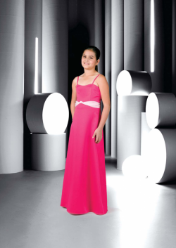 US$95.99 2015 Fuchsia Sleeveless Spaghetti Straps Chiffon Ruched Floor Length