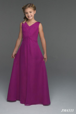 US$95.99 2015 Lace Up Chiffon V-neck Ruched Purple Sleeveless Floor Length