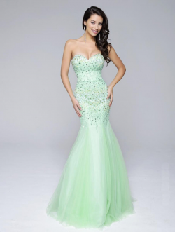 US$162.99 2016 Mermaid Sweetheart Sleeveless Beads Zipper Tulle Floor Length