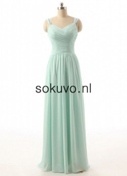 Liefje Bandjes Lange Chiffon Munt Galajurken [NL-698] – €132.18 : sokuvo.nl