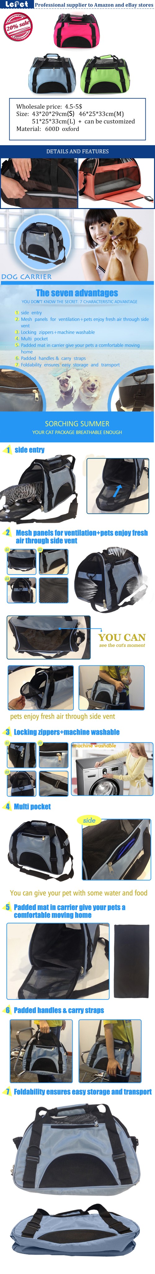 Pet accessories wholesale china cat carrier/cat cage pet bag/pet carrier airline/soft pet crate