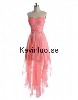 Axelbandslös Älskling Vattenmelon Chiffon Balklänningar [DK-764] – 1531.87kr : Kevinluo.se!