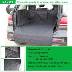 Best selling on amazon store manufacturer wholesale pet cargo cover for SUV Dog Cargo Liners