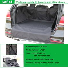 Dog travelling accessory factory wholesale deluxe waterproof quilted dog travel cargo liner