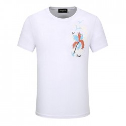 Dsquared2 Men D126 Palm Tree Short Sleeves T-Shirt White