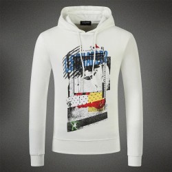 Dsquared2 Men DS10 Graffiti Print Sweatshirt White