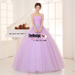 Wholesale Vestidos De Fiesta New Lilac 2017 Sweet 15 Dress Satin Organza Quinceanera Ball Gown