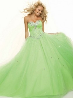 Ball Gown Sweetheart with Beading Sleeveless Floor-length Tulle Dress