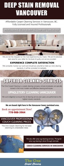 Upholstery Cleaning Vancouver