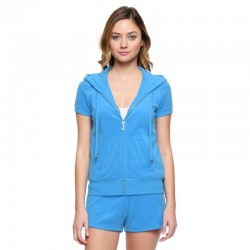 Juicy Couture Original Velour Tracksuit 607 2pcs Women Suits Blue