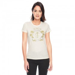 Juicy Couture Palm Trees Graphic Tee T009 Women T-Shirt White