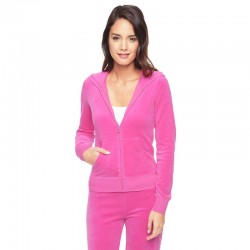 Juicy Couture Sequin Logo Velour Tracksuit 603 2pcs Women Suits Rose