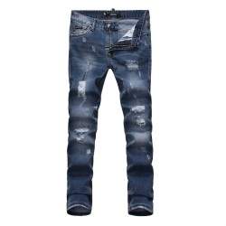 Philipp Plein SS2017 Mens Long Jeans Straight Beggar Navy