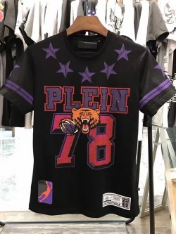 Philipp Plein SS2017 Mens T-Shirt Yonder Bear Black