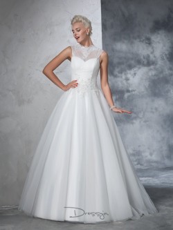 Schlicht Vintage Brautkleider Online Kaufen, Hochzeitskleider mit Spitze