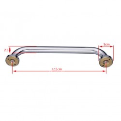 Chrome Grab Bar Brass Bathroom