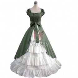 Womens Medieval Renaissance Costume Dress Victorian Lolita Sleeveless Long Dress