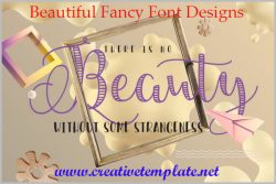 Beautiful Fancy Font Designs | Creativetemplates