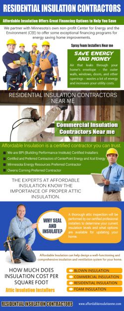 Residential Insulation Contractors | 612 333 7627 | affordableinsulationmn.com