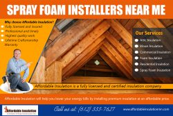 Spray Foam Installers Near me | 612 333 7627 | affordableinsulationmn.com