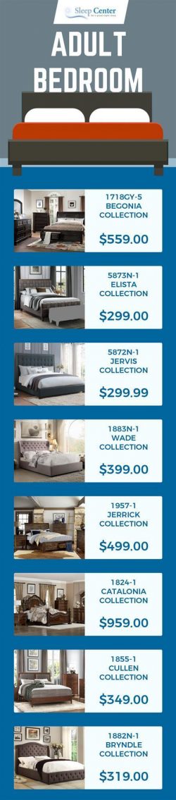 Choose from Sleep Center’s Wide Range of Adult Bedroom Furniture in Sacramento