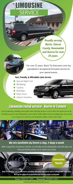 Limo Service | Call – 705-721-1444 | blacktieexecutivelimo.com