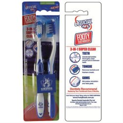 AFL Toothbrush North Melbourne Kangaroos Twin Pack