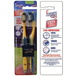 AFL Toothbrush West Coast Eagles Twin Pack –