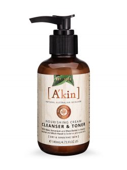 A’kin Nourishing Cream Cleanser & Toner 140ml