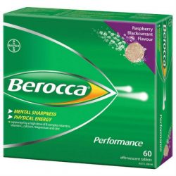 Berocca Energy Vitamin Raspberry Blackcurrant Effervescent Tablets 60 pack