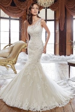 2018 de un hombro sirena vestidos de novia Corte tren con apliques US$ 339.99 VTOPJEFDAKZ – ...