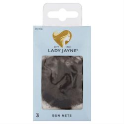 Lady Jayne Bun Nets, Mid Brown, Pk3