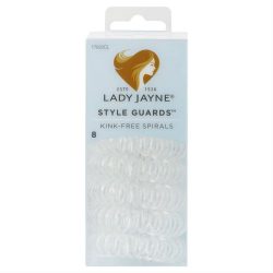 Lady Jayne 17022CL Spiral Hair Elastic Clear 8 Pack