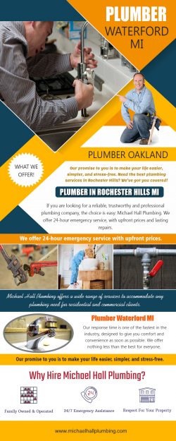 Plumber in Rochester Hills MI | Call – 586-298-7285 | michaelhallplumbing.com