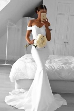 2019 simple sirena Prom vestidos de la Spandex hombro con Appliques US$ 149.99 VTOPLZJLSN1 ̵ ...