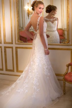 2018 vestidos de boda de Tulle de la sirena de barco con el marco y apliques US$ 309.99 VTOP68A5 ...