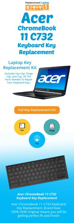 Shop Brand New OEM Acer ChromeBook 11 C732 Laptop Replacement Keys