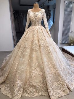 Vintage Hochzeitskleid Mit Spitze | Brautkleid Mit Ärmel Online