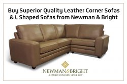 Buy Superior Quality Leather Corner Sofas & L Shaped Sofas from Newman & Bright