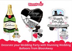 Decorate your Wedding Party with Stunning Wedding Balloons from BloonAway