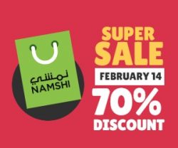 Namshi Valentine Super Sale: Save 70% on Shopping